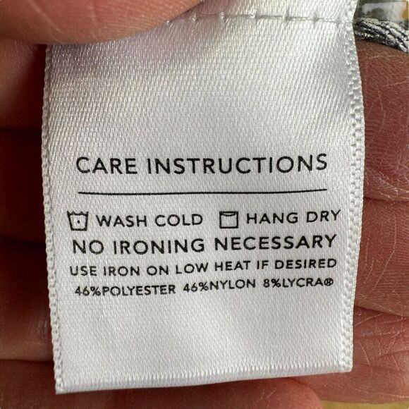 Mizzen + Main Men's Spinnaker Trim Fit Button Shirt Black Gingham Check • XL - Picture 4 of 8